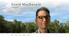 Desktop Screenshot of davidmacdonaldmusic.com