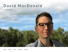 Tablet Screenshot of davidmacdonaldmusic.com